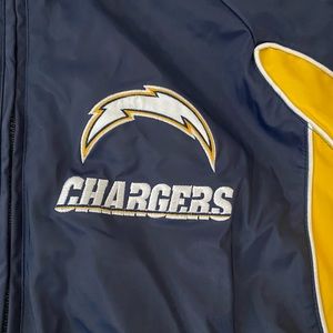 Offical NFL Chargers Jacket w/ detachable hood (Unisex)